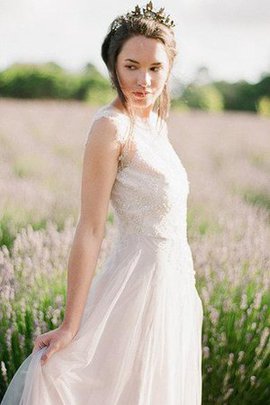 Zeitloses Kurze Ärmeln Ärmellos V-Ausschnitt Brautkleid mit Bordüre
